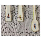 Herend Porcelain Rothschild Bird Serving Spoons