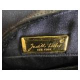 Judith Leiber Crystal Butterfly Black Sequined Handbag Purse