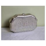 Judith Leiber Crystal Silver Handbag Purse