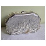 Judith Leiber Crystal Silver Handbag Purse
