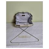 Judith Leiber Crystal Silver Handbag Purse