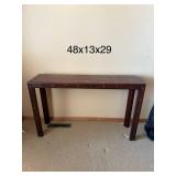 Beautiful Mahogany Chippendale Console Library Table