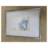 Silver Bamboo Framed Asian Prints