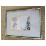 Silver Bamboo Framed Asian Prints