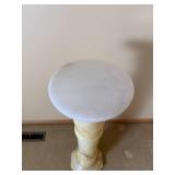 Alabaster and Marble Pedestal Display Column