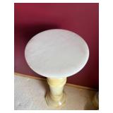 Alabaster and Marble Pedestal Display Column