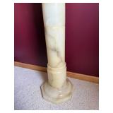 Alabaster and Marble Pedestal Display Column