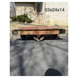 Old Wood Rail Bed Cart from Hamilton Casters