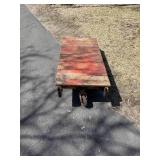 Old Wood Rail Bed Cart from Hamilton Casters