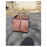 Antique Victorian Wood and Brass Coal Scuttle