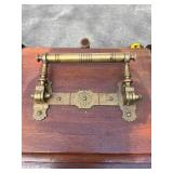 Antique Victorian Wood and Brass Coal Scuttle
