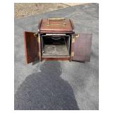 Antique Victorian Wood and Brass Coal Scuttle