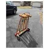 Vintage Rolling Croquet Set