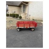 Giant Wooden Red Wagon - 50 x 25