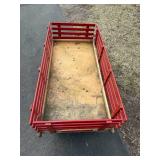 Giant Wooden Red Wagon - 50 x 25