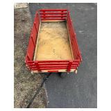Giant Wooden Red Wagon - 50 x 25