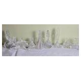 Glistening Colorless Crystal Perfume Bottle Collection - (10)