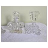 Glistening Colorless Crystal Perfume Bottle Collection - (10)