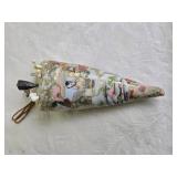 Breathtaking Vintage Chinese Painted Ceramic Hat Pin Holder with Pins