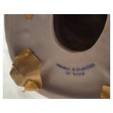 Vintage Japanese Handpainted Porcelain Figurine Table Lamp Pair