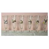 Amazing Naturalist Handpainted Beer Glass Set  - Ned Smith - (6)