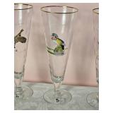 Amazing Naturalist Handpainted Beer Glass Set  - Ned Smith - (6)