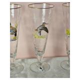 Amazing Naturalist Handpainted Beer Glass Set  - Ned Smith - (6)