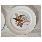 Rustic American Farmhouse Plate Set - Pheasant / Wheat - (6)