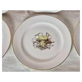 Rustic American Farmhouse Plate Set - Pheasant / Wheat - (6)