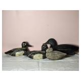 Vintage Painted Duck Decoy Set - (4)