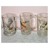 Amazing Naturalist Handpainted Beer Glass Set - (10)