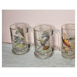 Amazing Naturalist Handpainted Beer Glass Set - (10)