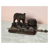 Cool Carved Bear Desk Stationary Set