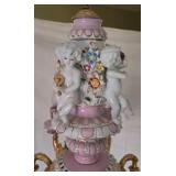 French Rococo Porcelain Cherub Chandelier