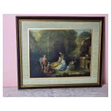 Antique Fine Art Romantic Print - Jean-Antoine Watteau - The Flautist