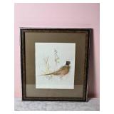 Rustic Fine Art Pheasant Print - Signed