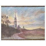 Beautiful Original Fine Art Landscape Painting Pair - Signed