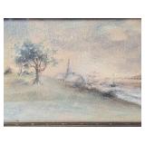 Beautiful Original Fine Art Landscape Painting Pair - Signed