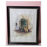 Original Moroccan Watercolor Painting - Bakkare