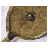 Antique French Handpainted Porcelain Candlestick Pair