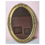 Elegant Gold Gilt Frame Oval Mirror