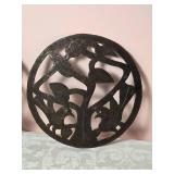 Vintage Pressed Metal Bird Decor Pair