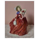 Vintage Royal Daulton  Handpainted Ceramic Figure Pair - Autumn Breezes - Day Dreams