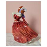 Vintage Royal Daulton  Handpainted Ceramic Figure Pair - Autumn Breezes - Day Dreams