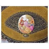 Charming Antique Hanpainted Porcelain Cameo Collection - (3)
