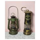 Rustic Antique Lantern Pair -  Feuerhand - E. Thomas & Williams
