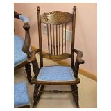 Stunning Antique Bergere Armchair with Child