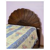 Stunning Vintage Scallop Shell Twin Bed  Set - (B)