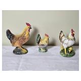 Vintage Handpainted Chicken Ceramics - (3)