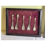 Elegant Framed Antique Silver Plate Gentleman